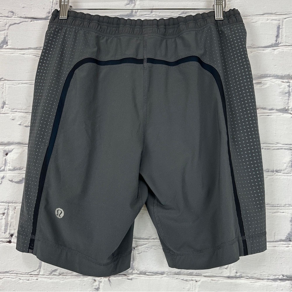 Lululemon Run Response Short Small Lined Athletic Performance 9” Gray Active Gym - Picture 3 of 11